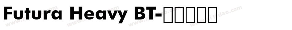 Futura Heavy BT字体转换